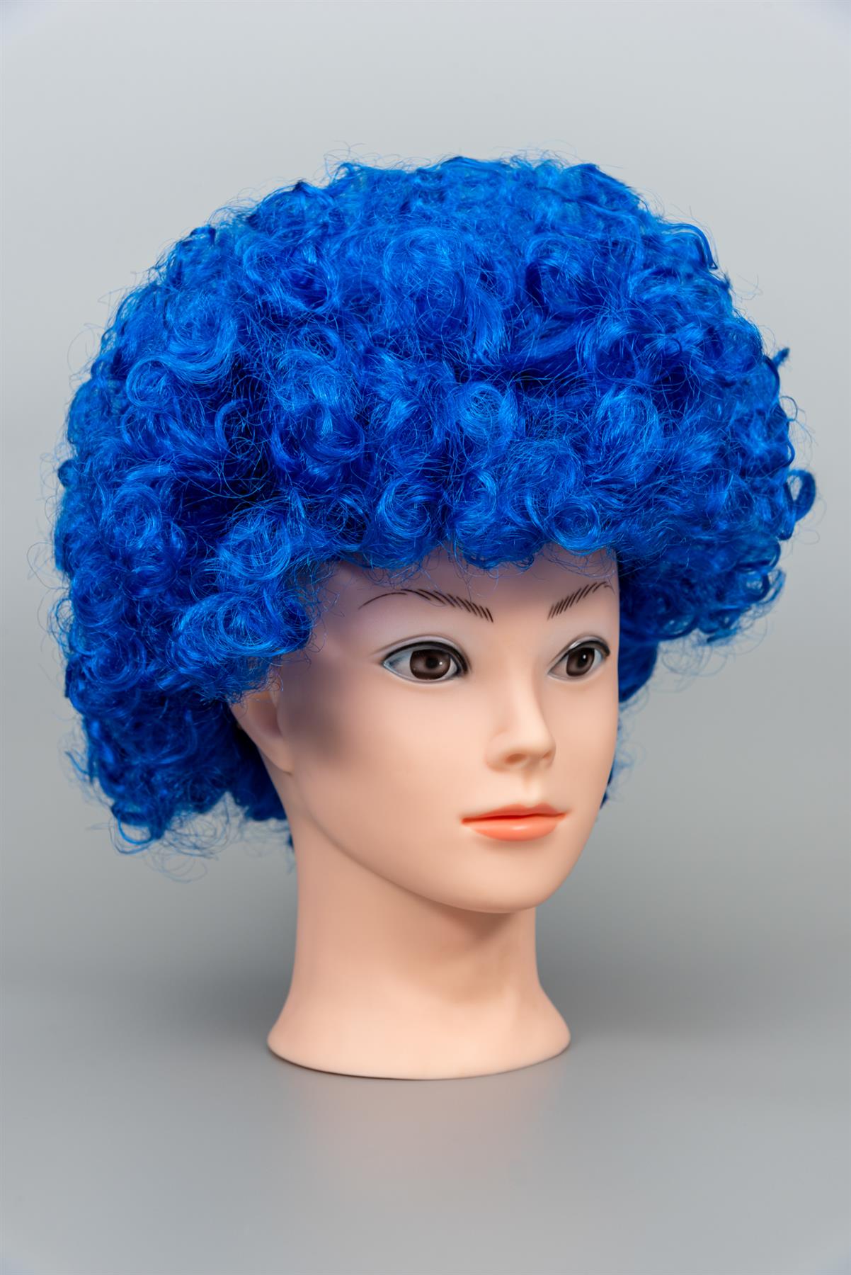 Blue Afro Curly Wig