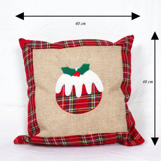 Christmas Pudding Pillow Cover (40x40cm)