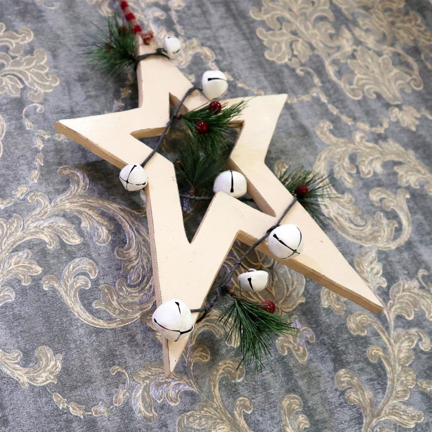 26cm Cream Star Hanging Decoration