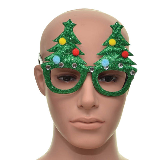 Green Christmas Tree Glasses