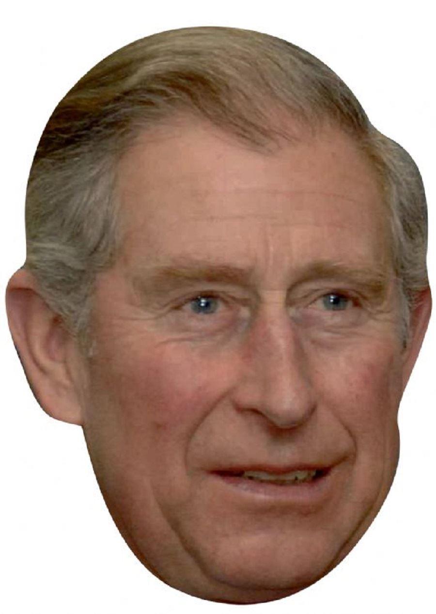 8-Pack Royal Family Face Masks featuring Queen Elizabeth II, Prince Philip, Kate Middleton, Prince William, Prince Harry, Prince Charles, Camilla Parker Bowles, and Meghan Markle