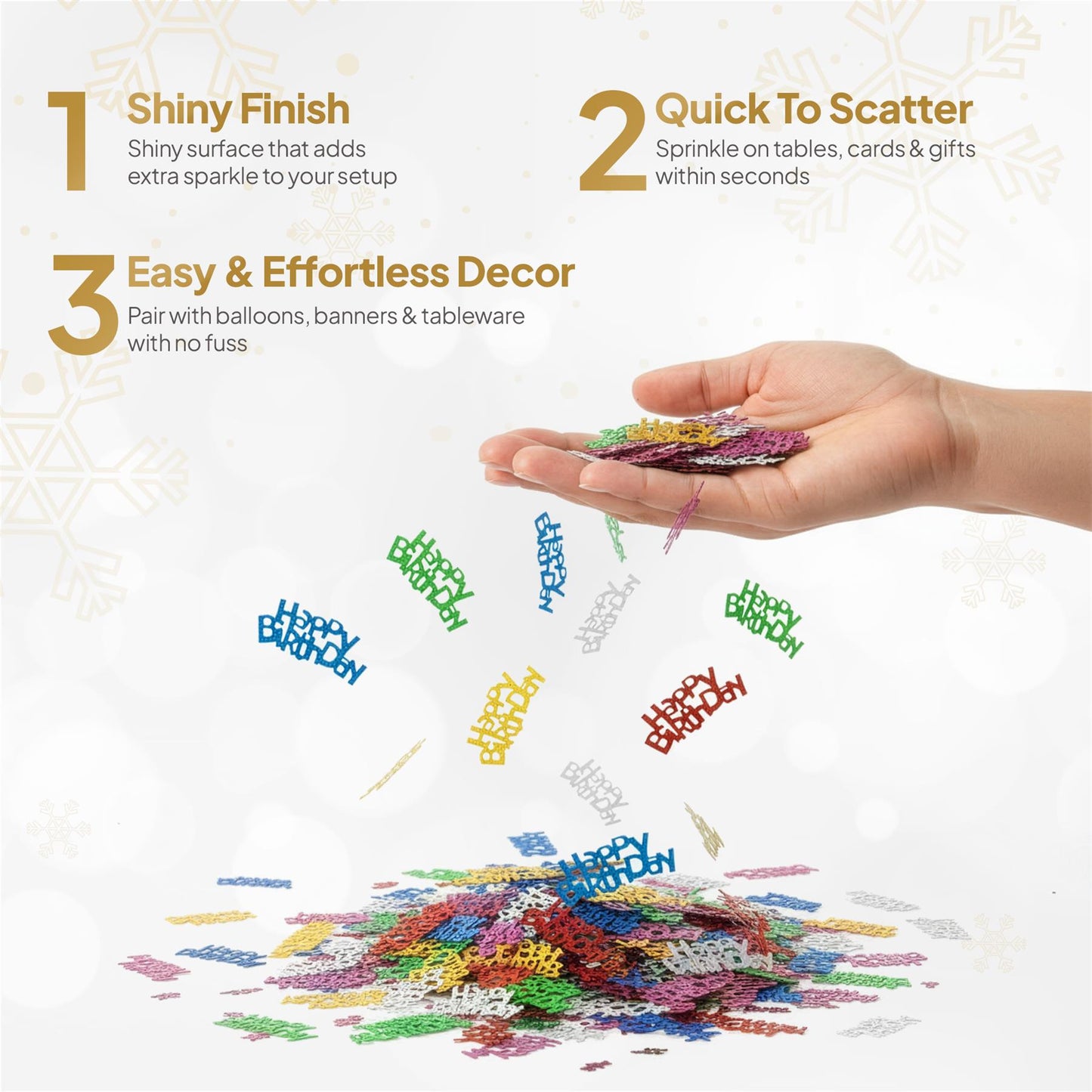 Multicolour Happy Birthday Confetti - 14g,