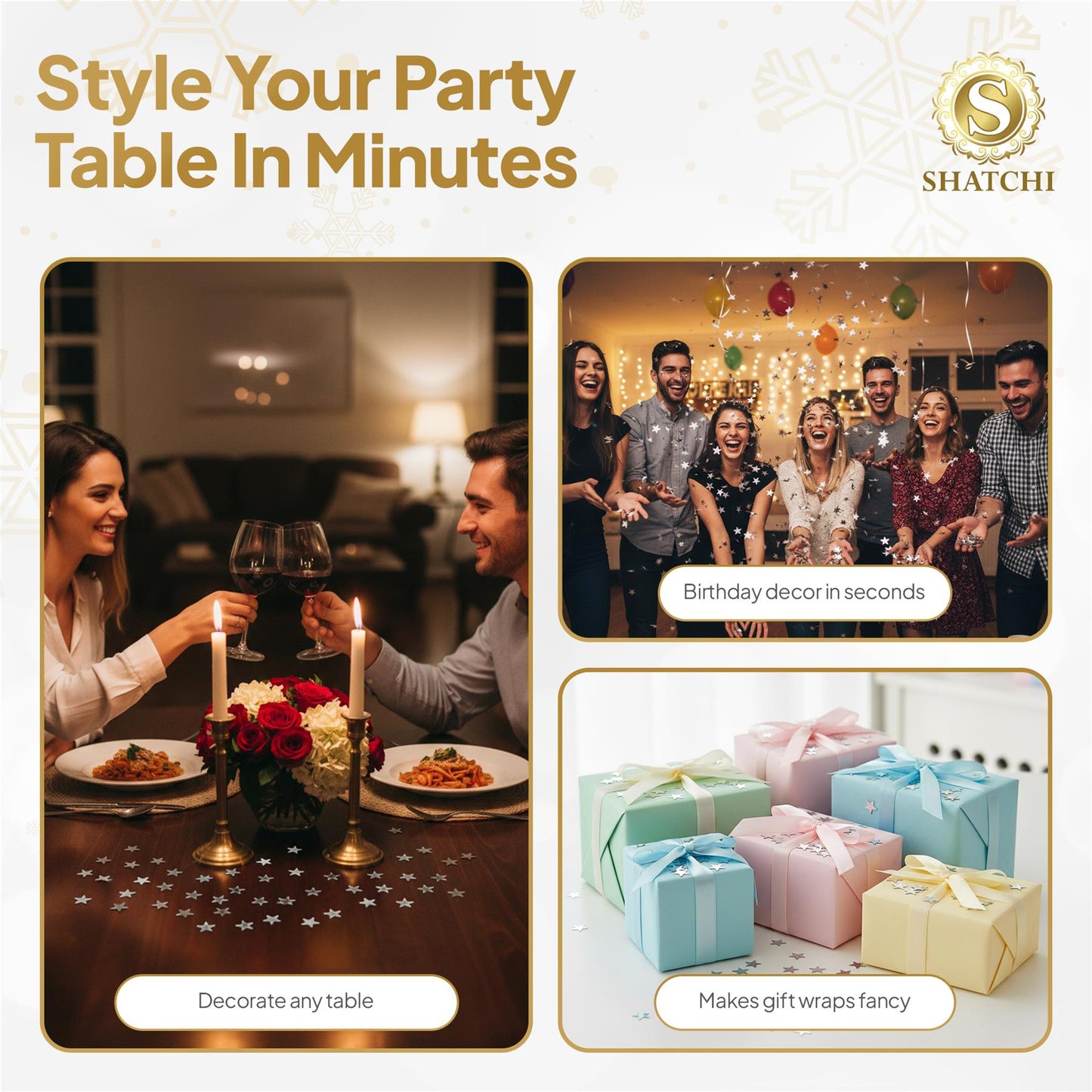 Star Confetti Silver - 14g 1 Pack