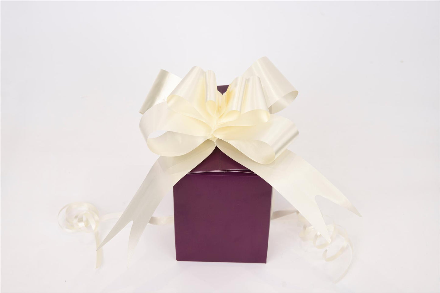 60pcs 50mm White Pull Bows