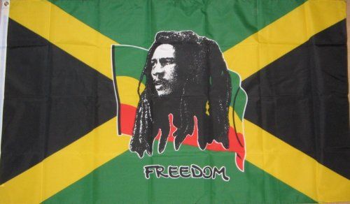 Bob Marley Flag - 5x3ft with Eyelets