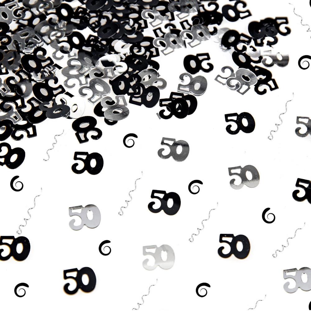 14g 50th Black Confetti