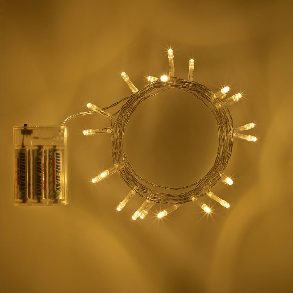 80 LED Warm White Battery Operated Fairy Lights