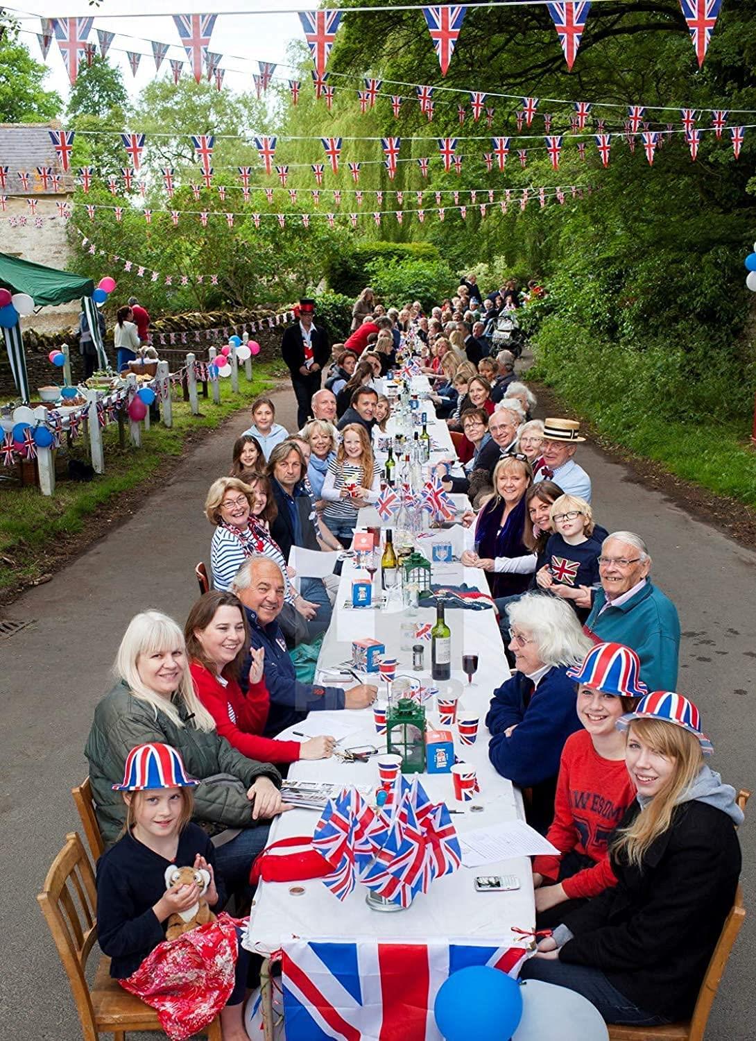 130ft Union Jack Bunting - 100 Flags