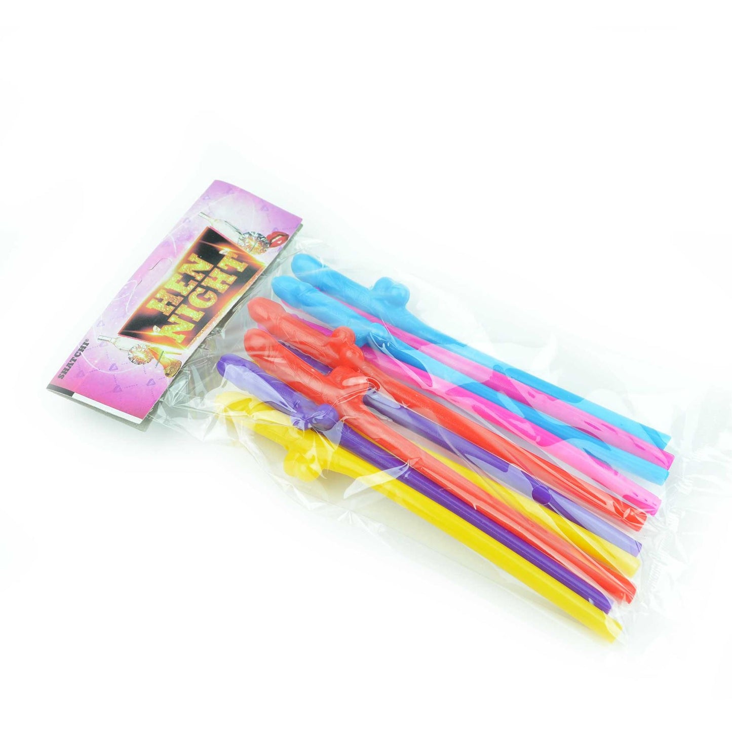 40 pcs Coloured Willy Straws