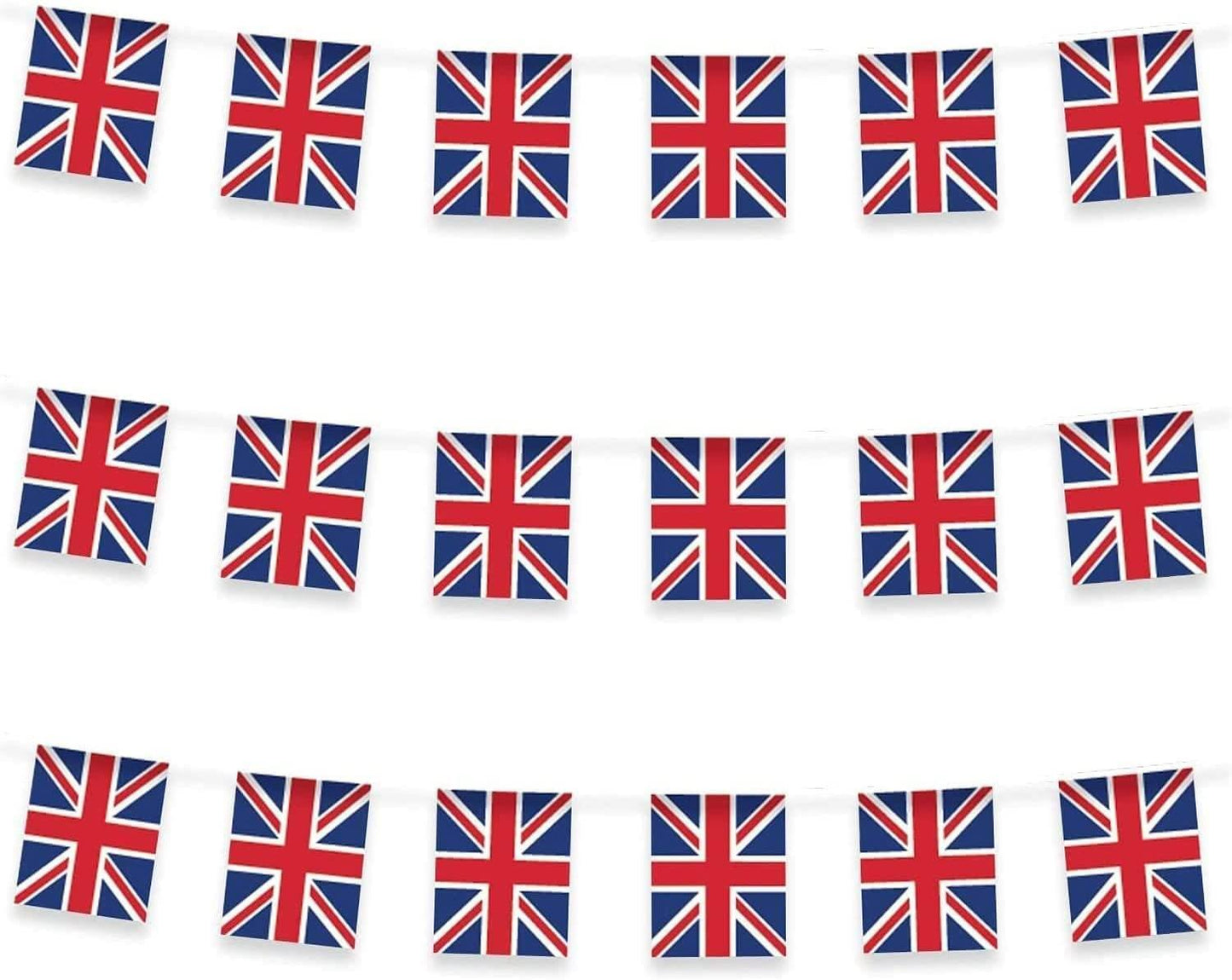 12ft Union Jack Bunting - 11 Flags