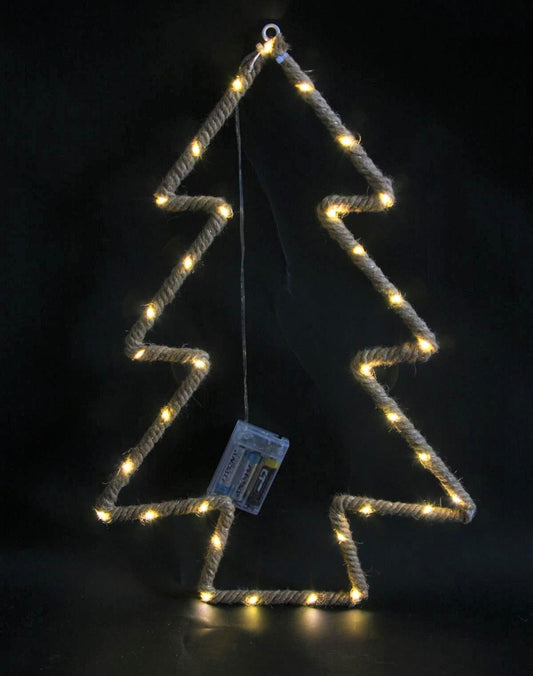 Christmas Hemp Rope Tree Decoration