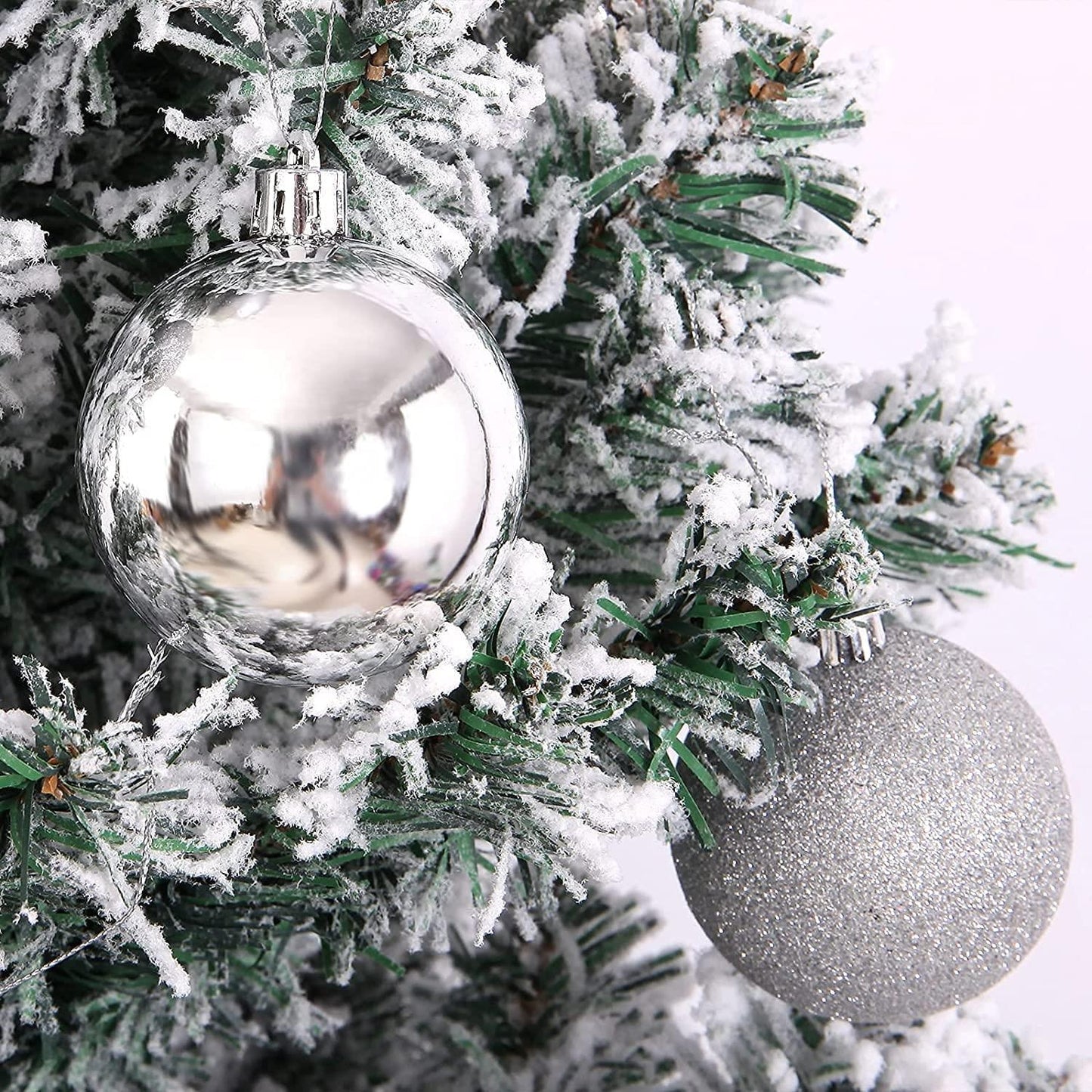 Silver Baubles 5CM 18PCS Sets