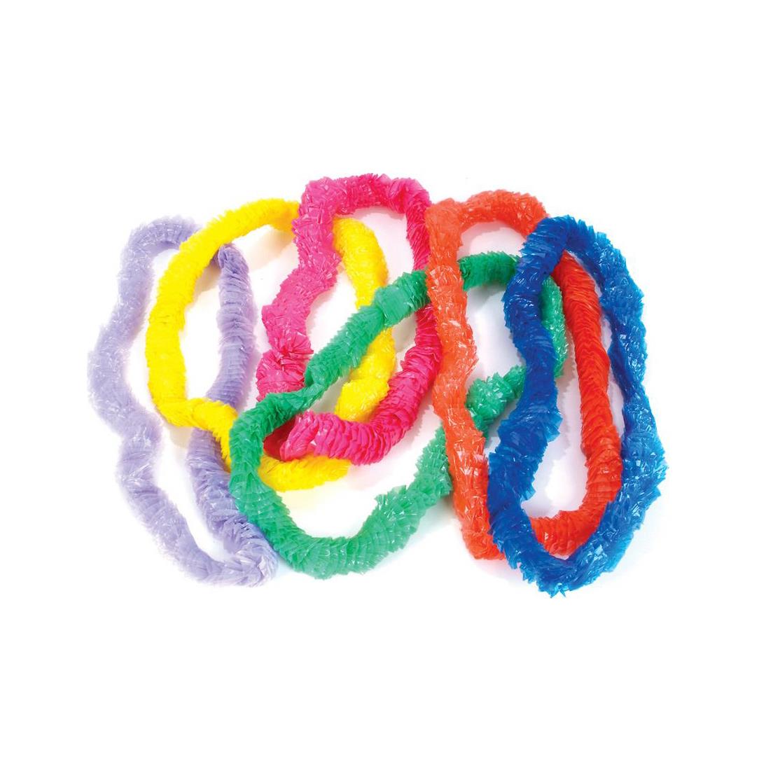 50 Assorted Colour Poly Leis