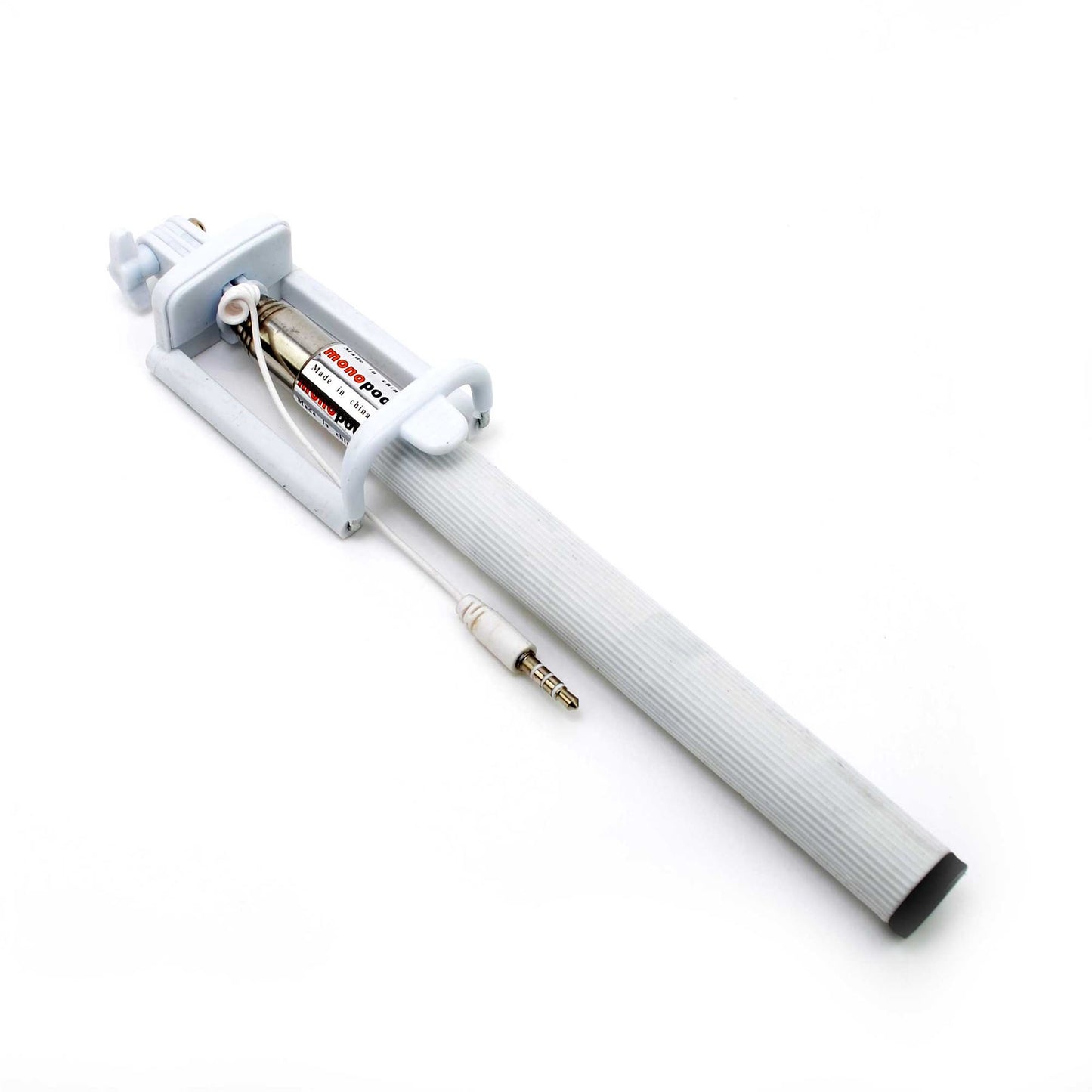 White Monopod Selfie Stick Extendable