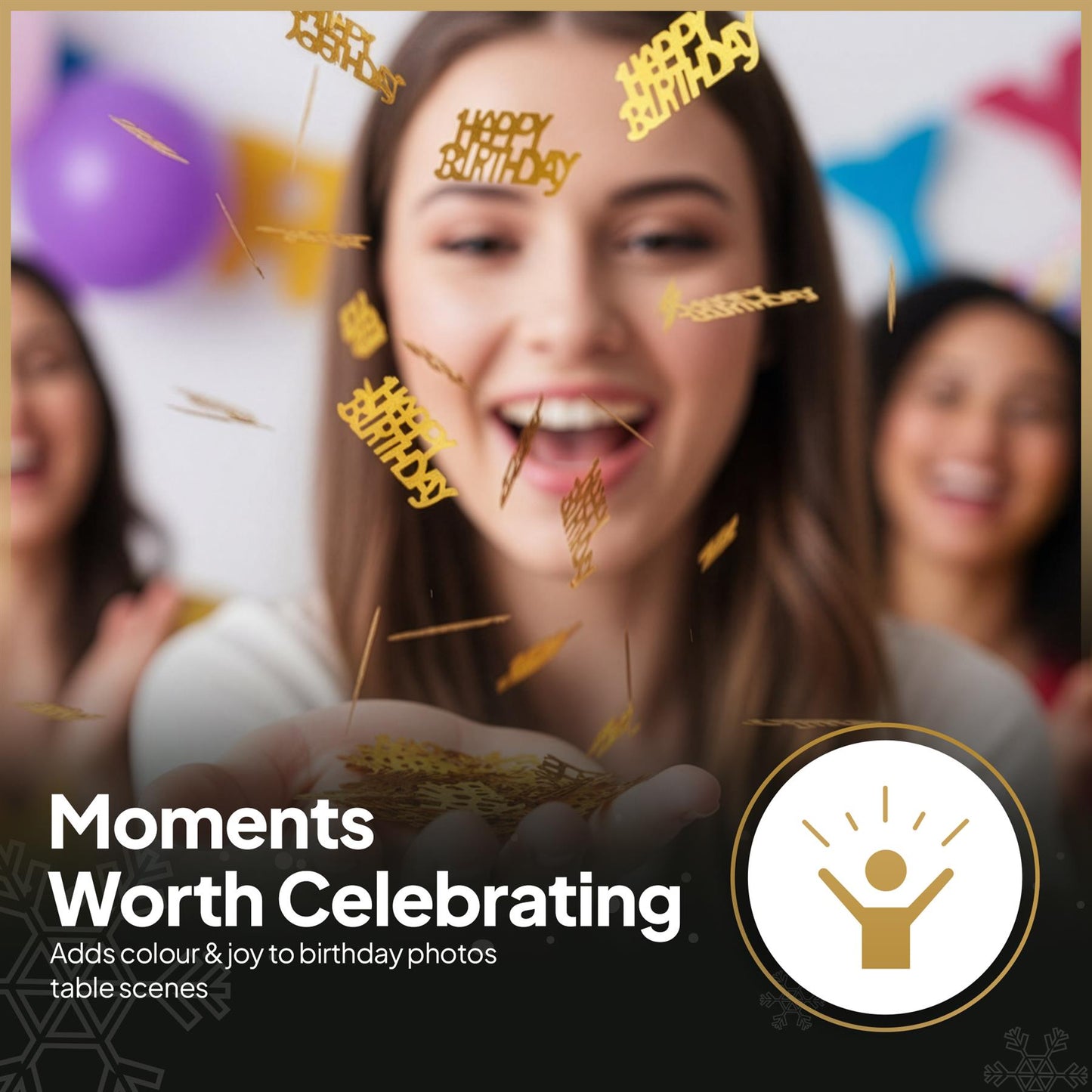 of 14g Gold Happy Birthday Confetti