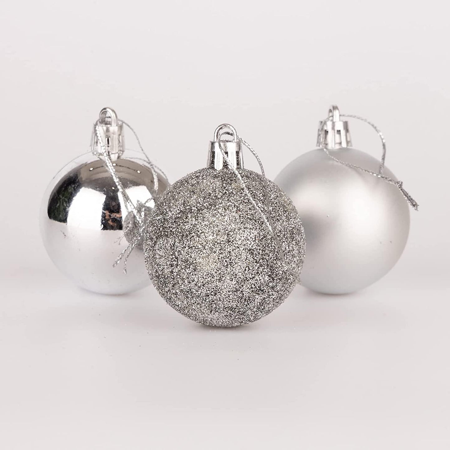 Silver Baubles 5CM 18PCS Sets