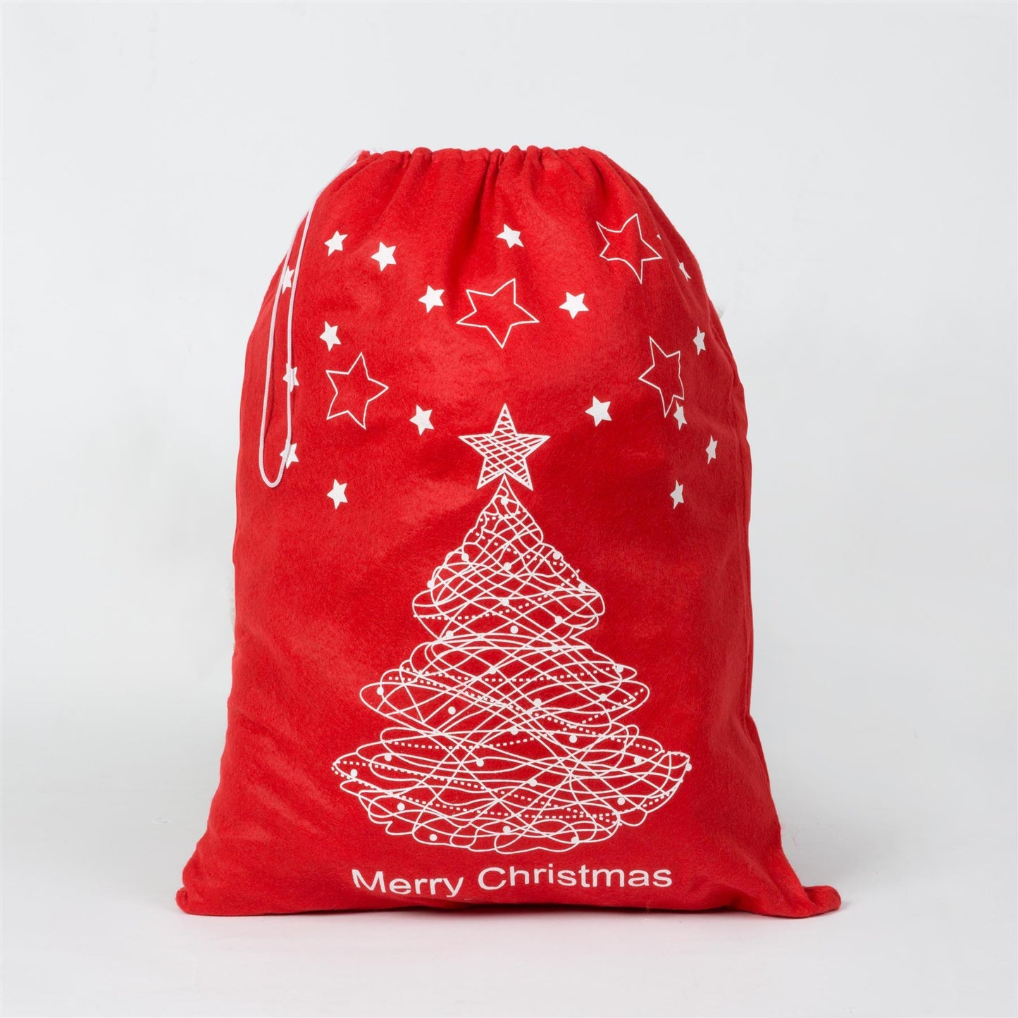 1 Merry Christmas Santa Sack - Red Felt, 60x45cm