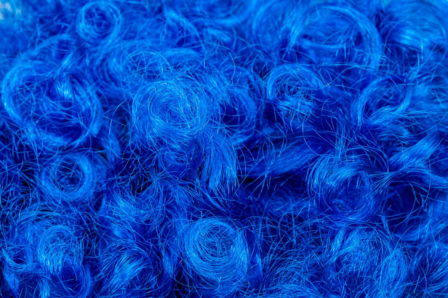 Blue Afro Curly Wig