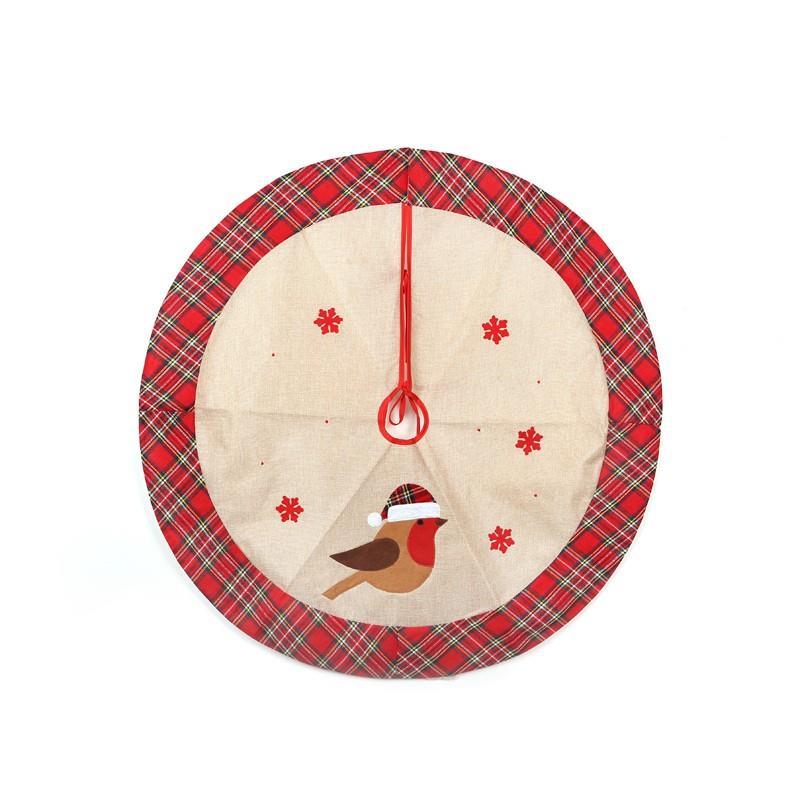 Christmas Tree Skirt - Robin 86cm