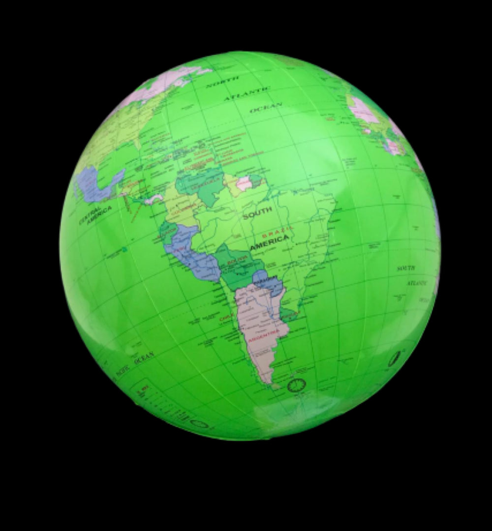 Green Inflatable Earth Globe - 40cm