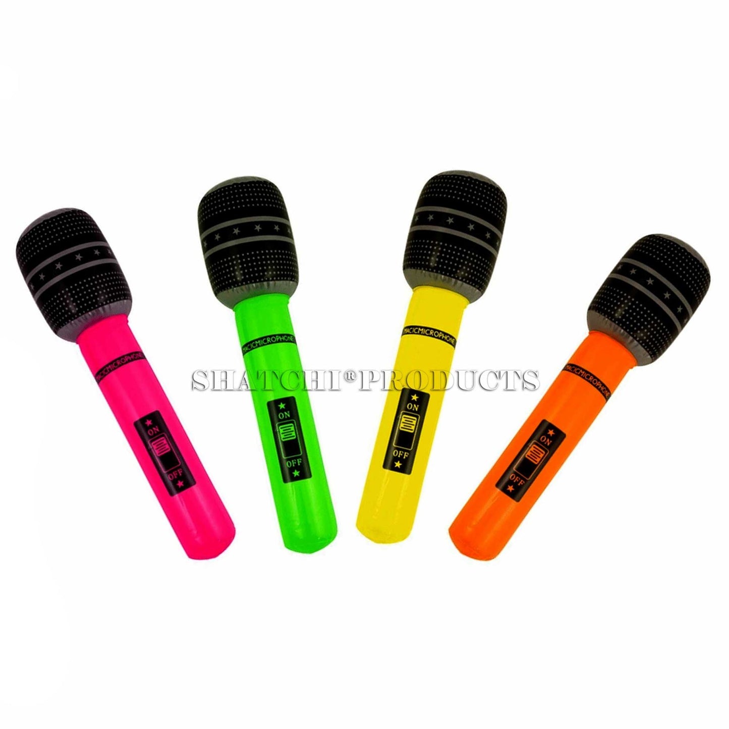 6 Inflatable Microphones (40cm)