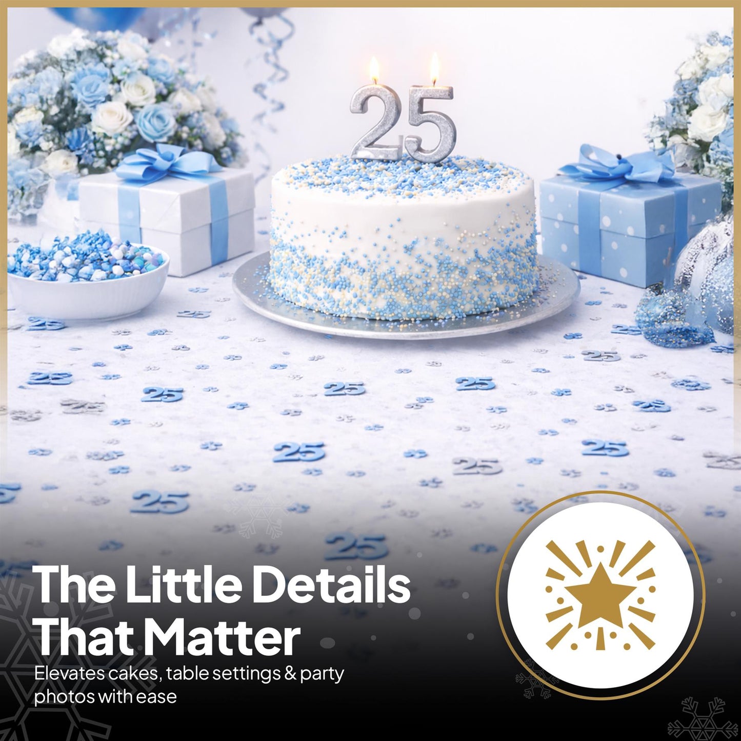 1 Pack 25th Birthday Confetti