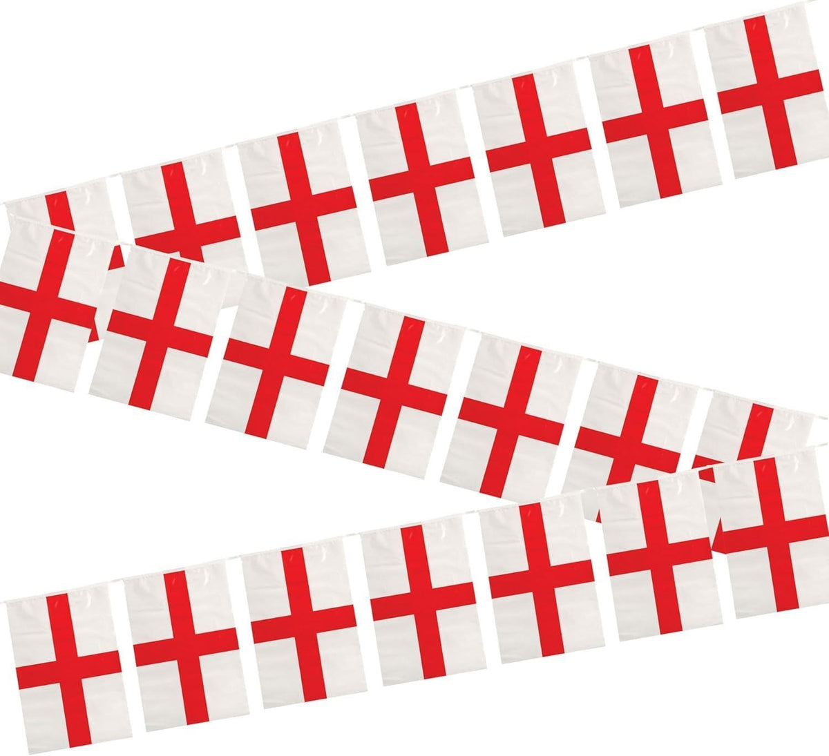St George Bunting 14x21cm 10M 20Flags
