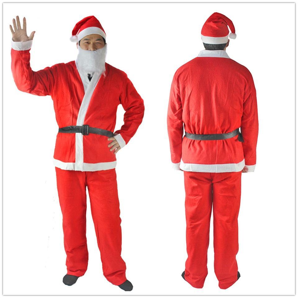 Adult Santa Suit Father Christmas Fancy Dress Costume