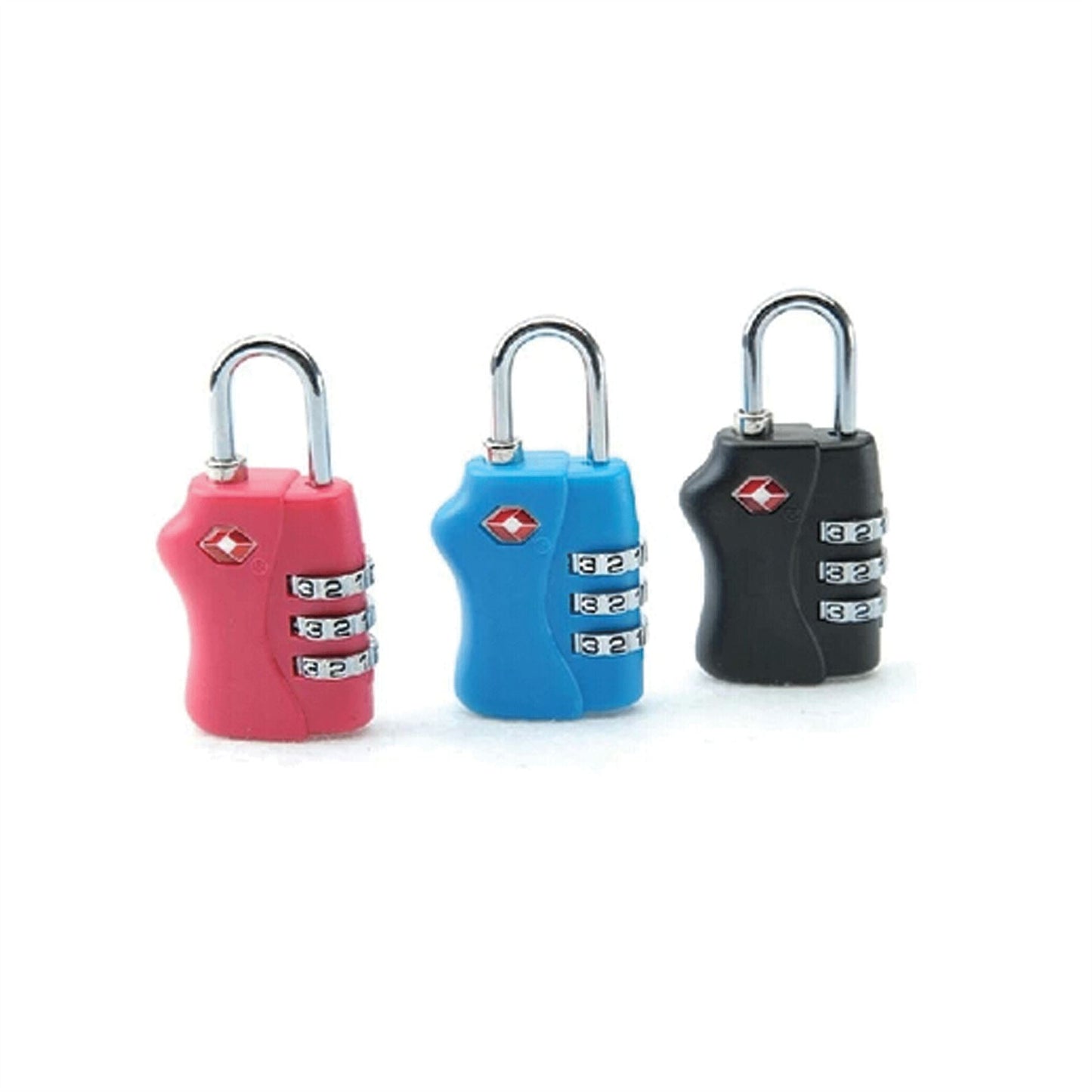 TSA Approved 3 Combination Travel Suitcase Luggage Padlock