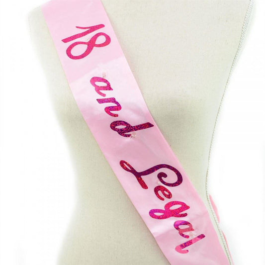 Flashing 18th Birthday Sash