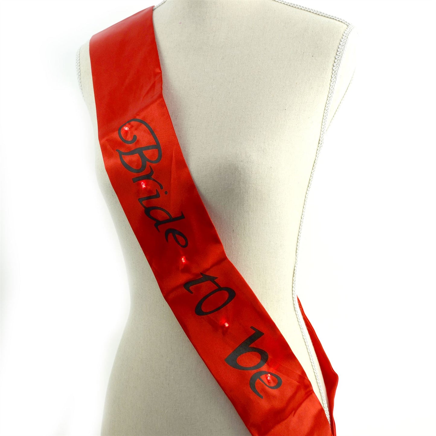 Shatchi Bride To Be Flashing Red Sash