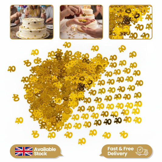 40th Gold Confetti - 14g, 1PK
