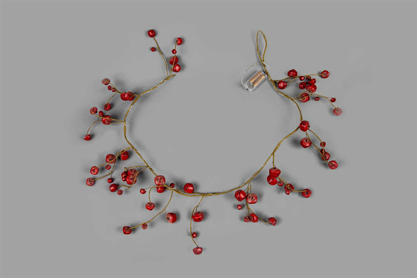 Red Bells Garland with 20 LEDs (150cm)