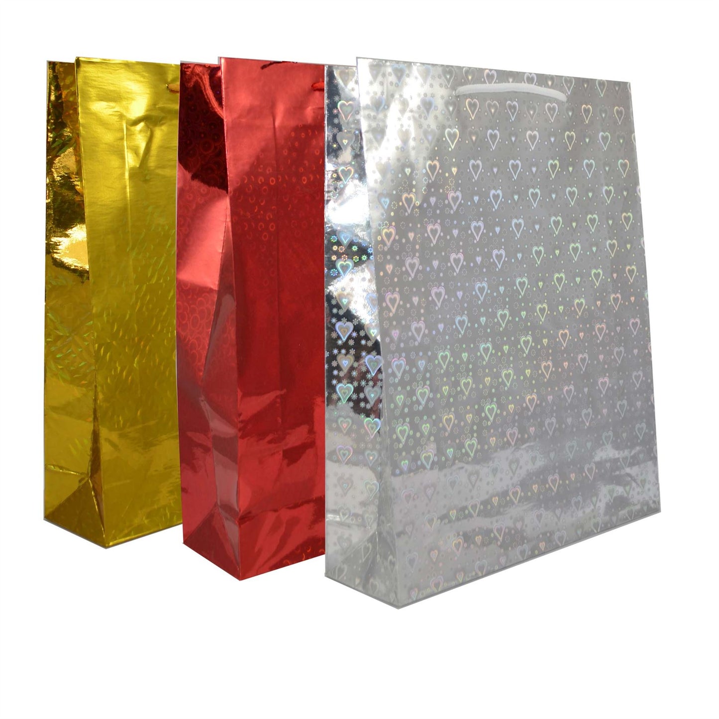 1 Assorted Large Holographic Decorative Paper Gift Bag