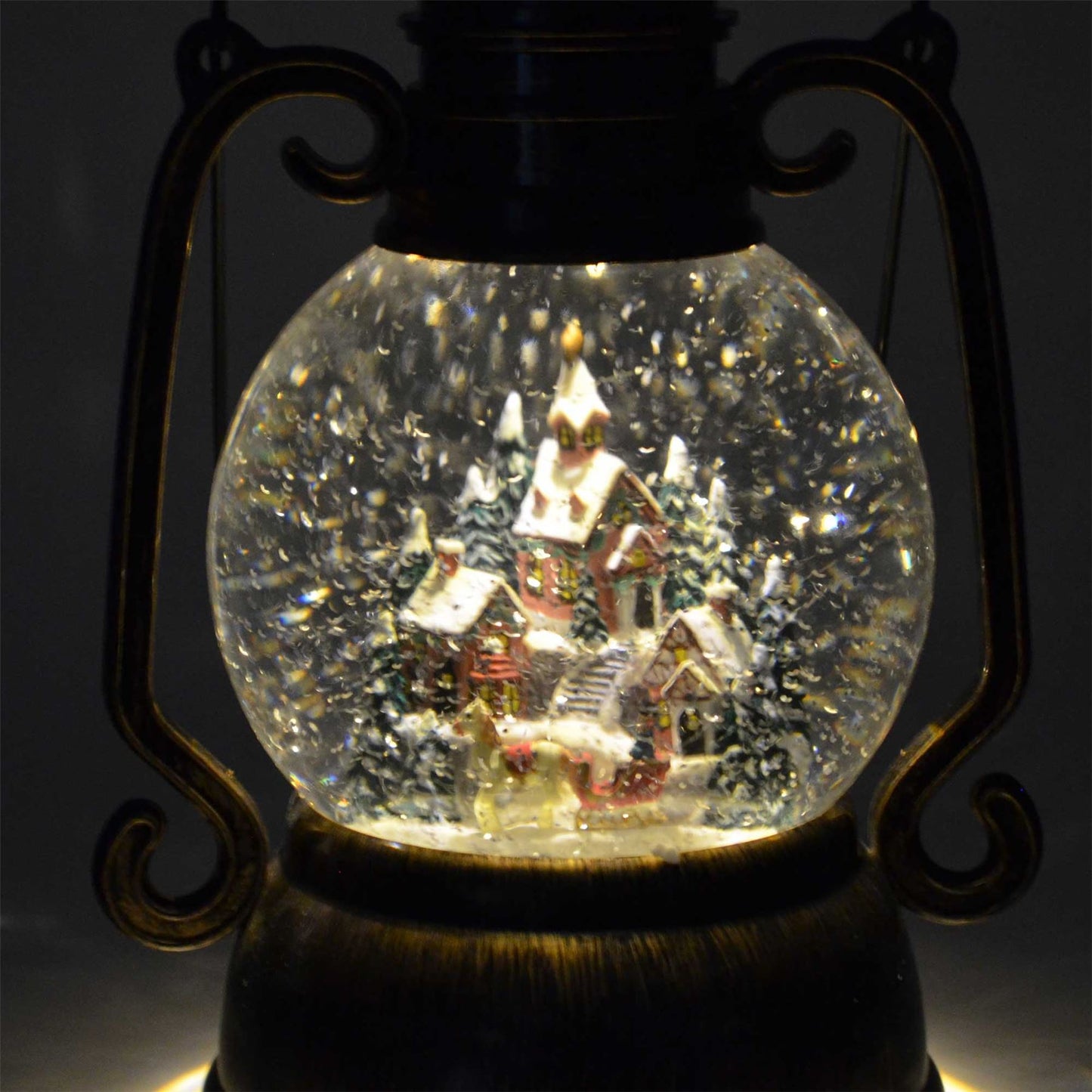 10.75in LED Lantern Musical Xmas Light