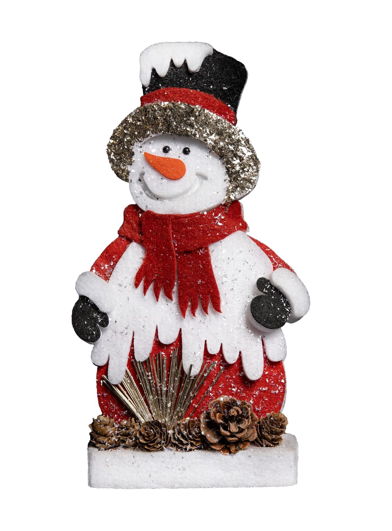 Foam Snowman On Board Red 32 CMation