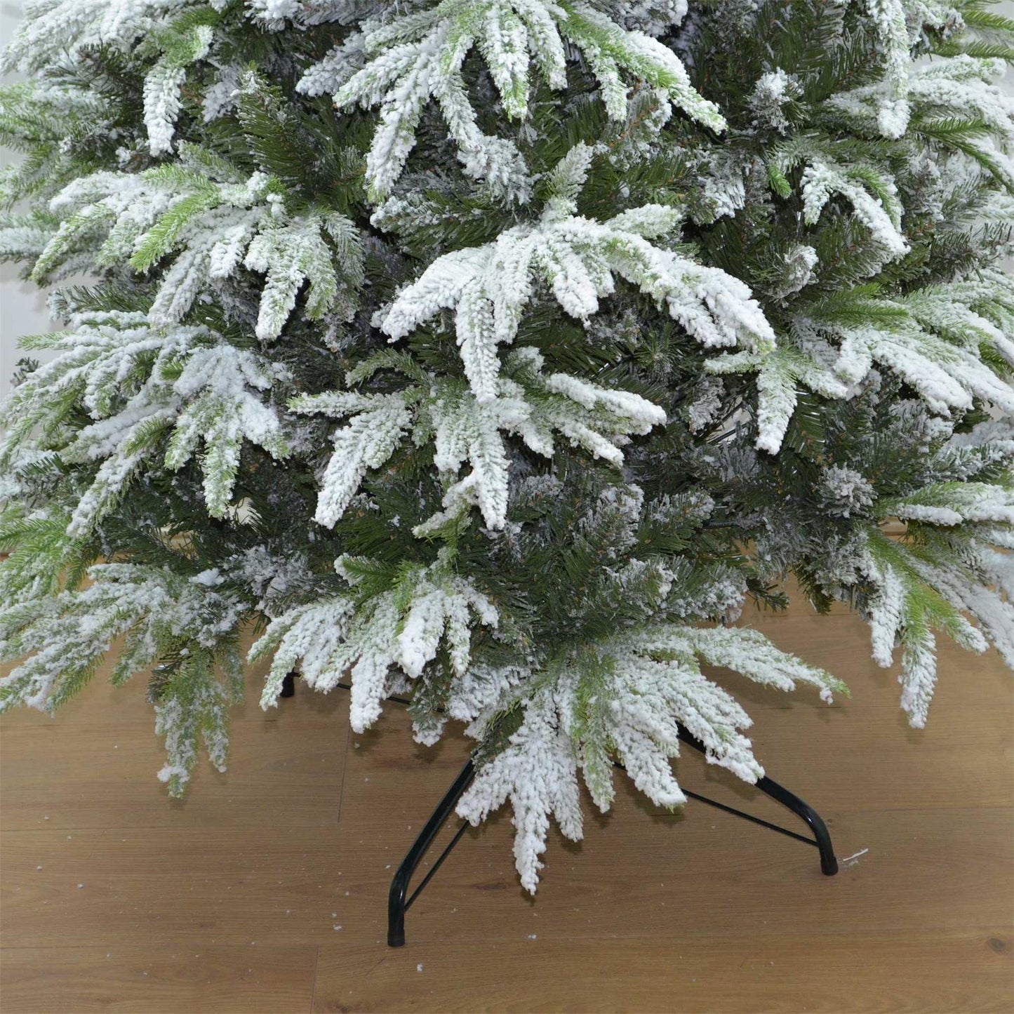 10ft Pre-Lit Lapland Snow Covered Christmas Tree - Multicolor LEDs