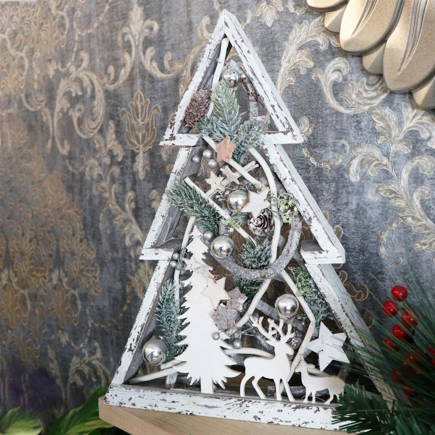 43x35cm Rustic Wooden Tree Frame