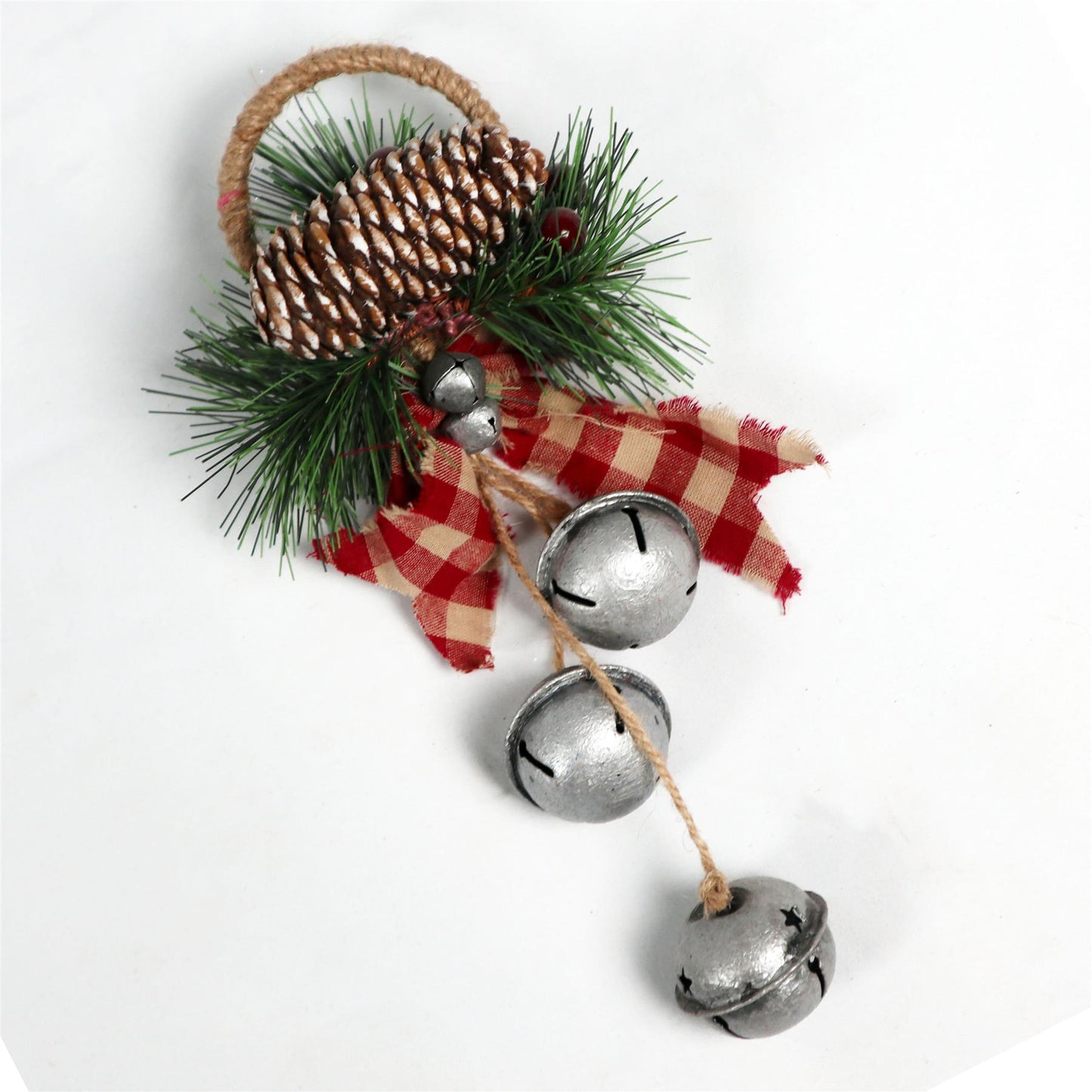 Hanging Decorations with Silver Bells, 27cm