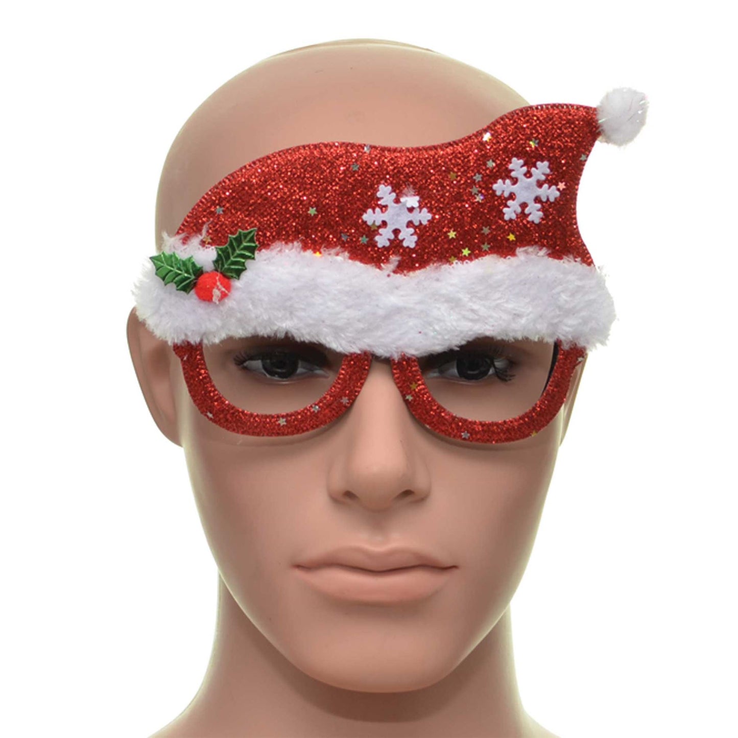 Red Santa Hat Christmas Glasses Specs