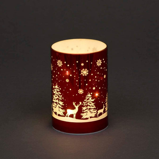 13cm Red Christmas Vase