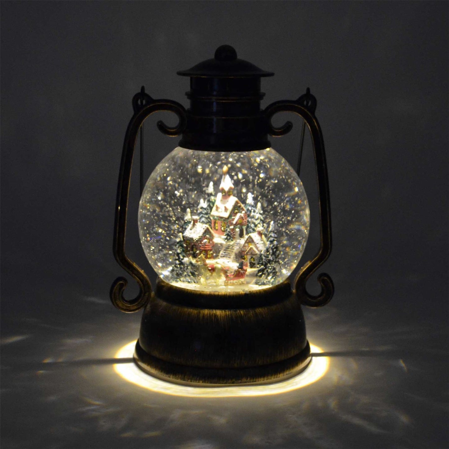 10.75in LED Lantern Musical Xmas Light