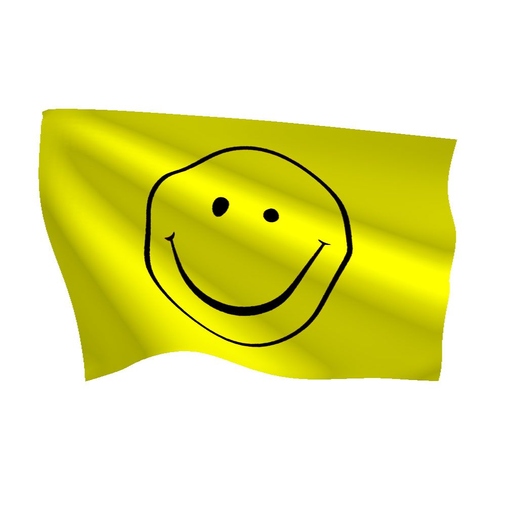 Smile Flag - 5x3ft with Eyelets