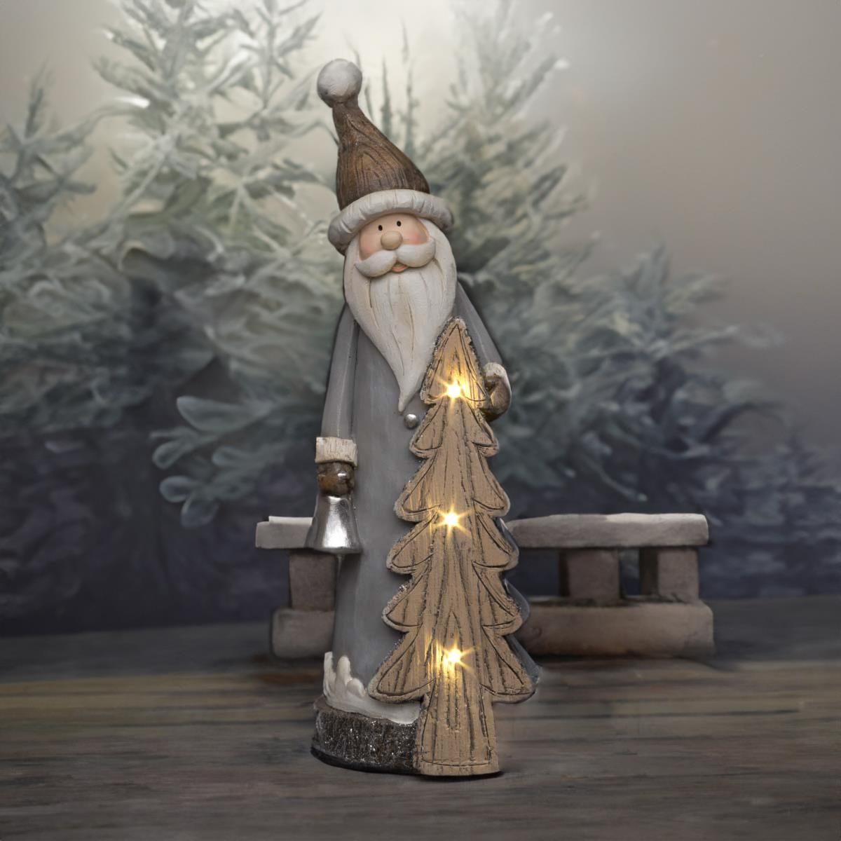 50cm Santa with LED Tree Figurine