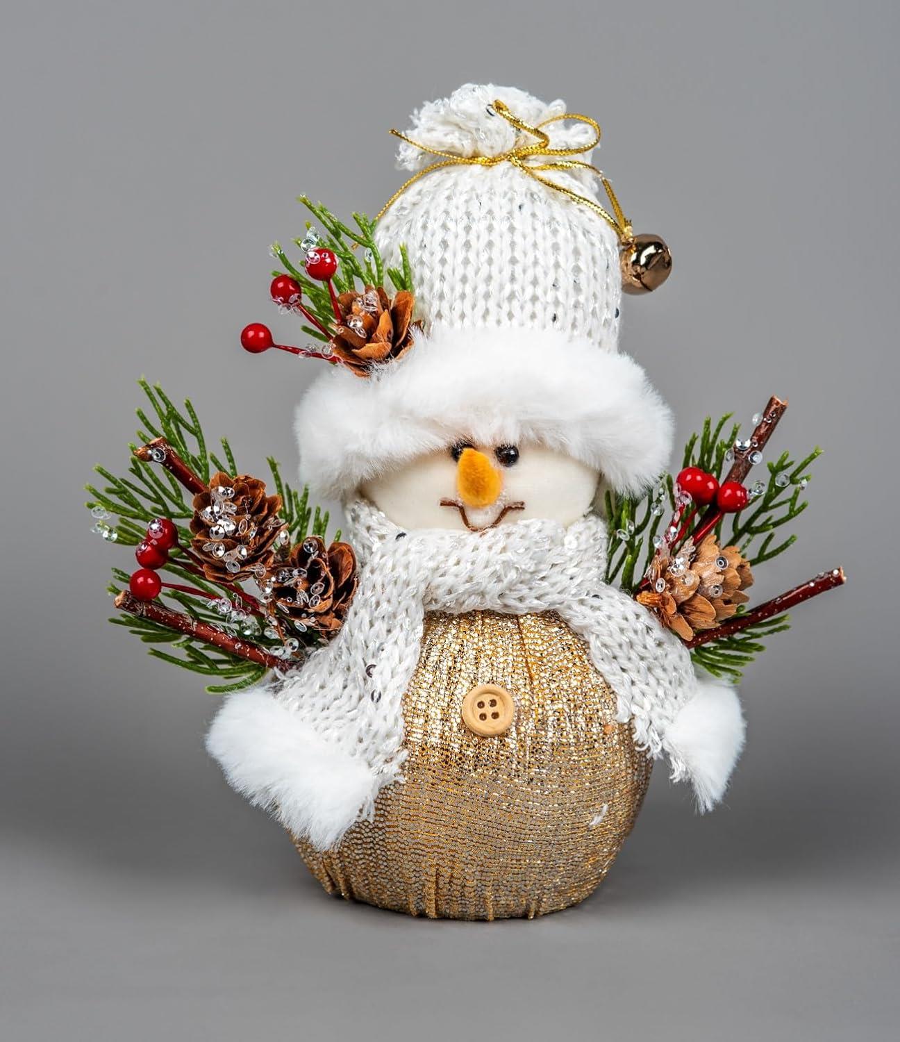 Snowman Decorative Free Standing Figurine 19cm