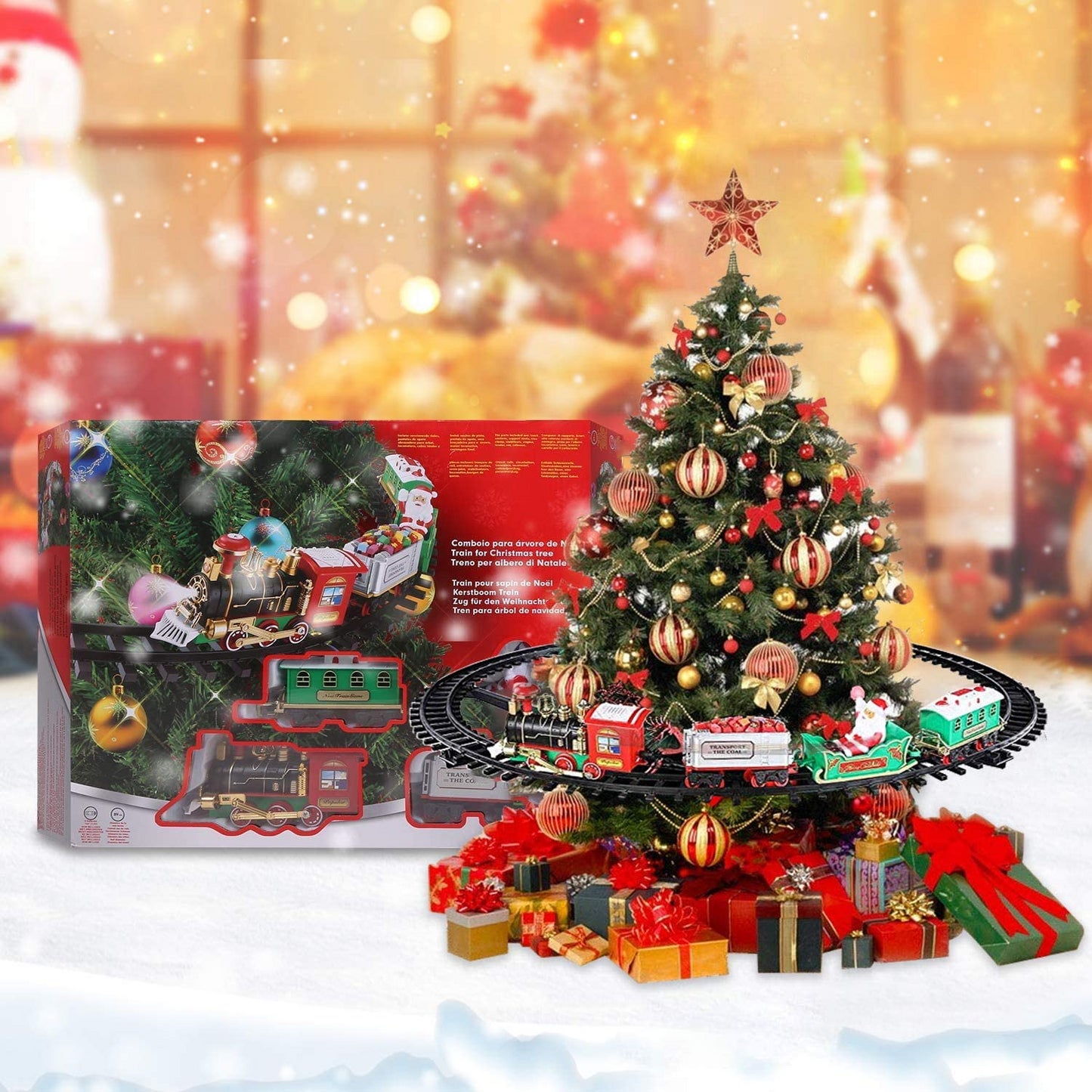 Christmas Tree Train Set - Light & Sound