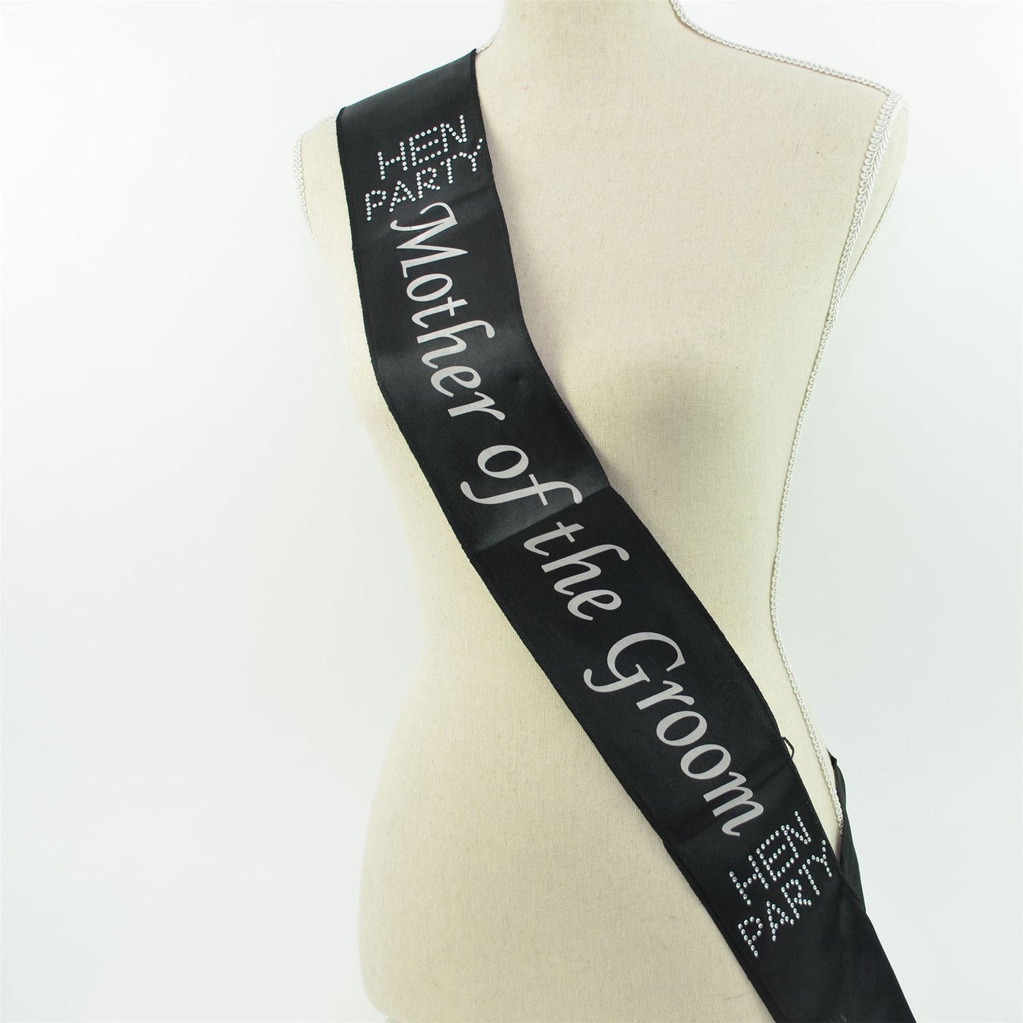 Shatchi Mother of the Groom Black Sash