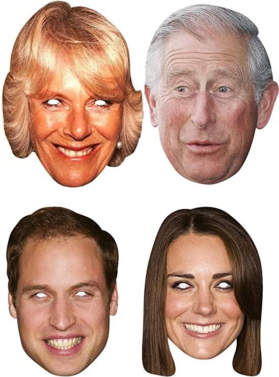 ROYAL FAMILY Face Masks - Pack of 4