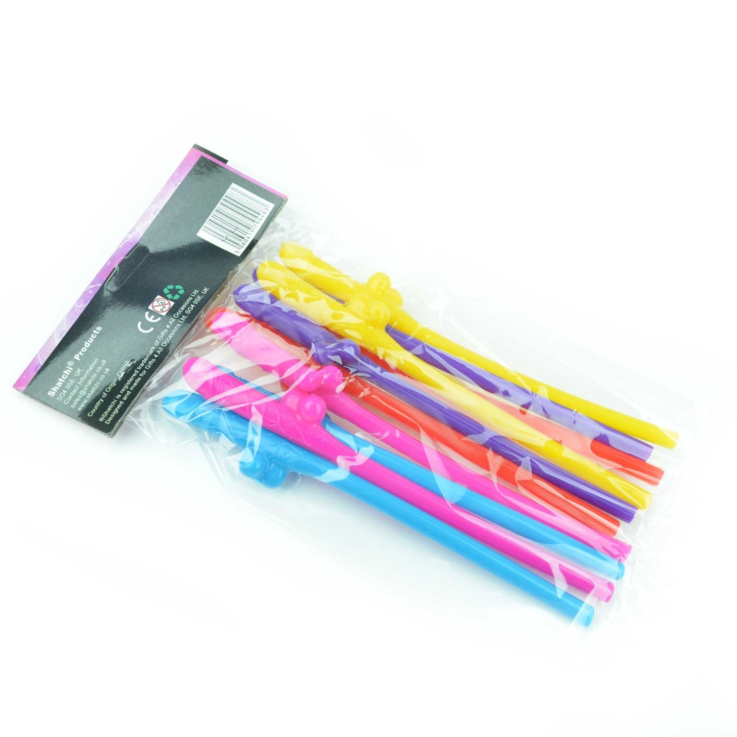 40 pcs Coloured Willy Straws