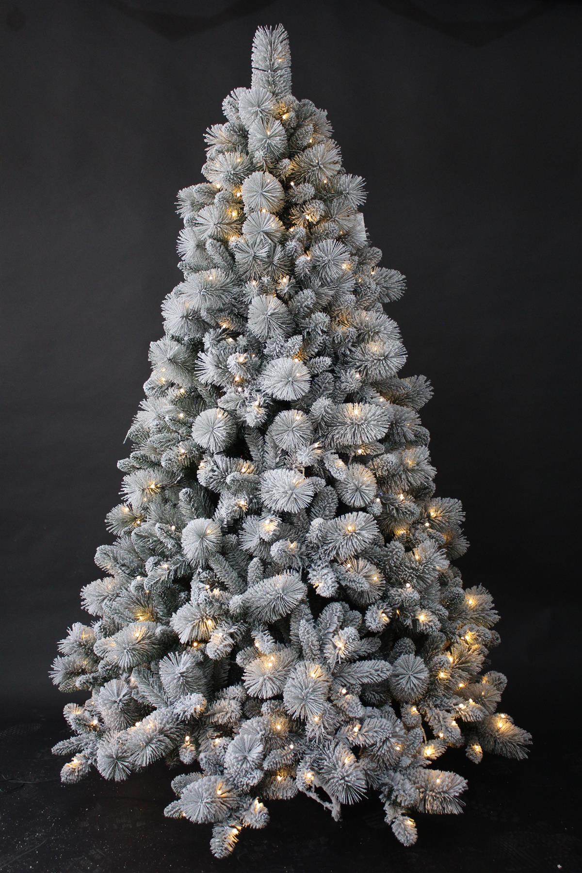 5ft White Snowy Helsinki Boulder Pine Christmas Tree - 150cm